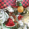 thumbnail image 3 of Christmas Tree Ornaments Hanging Baubles New Glass Fruit Ornaments Pineapple Cupcake Small Christmas Tree Decorations Christmas, 3 of 5