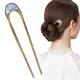 thumbnail image 5 of U-Shaped French Hair Pin for Women- Vintage Metal Hair Stick for Women, Classic Bun Chignon Hair Fork, Simple Solid Color Hair Accessory, Thick Long Hair Styling Tool, 3.94 in Length, 10PCS, 5 of 9