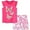 Pink butterfly, variant on ATAIKU 2-7Y Toddler Girls 2-Piece Summer Pajamas 100% Cotton Short Pjs Set Kids Sleepwear - Dinosaur