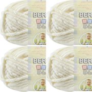 Spinrite Bernat Baby Blanket Yarn - Vanilla, 1 Pack of 4 Piece