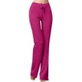 thumbnail image 2 of Yoga Pants, Comdrip Womens Yoga Sweatpants Comfy Workout Loose Pants Straight Leg Sweatpants Sweatpants Women Wide Leg Hot Pink S, 2 of 9