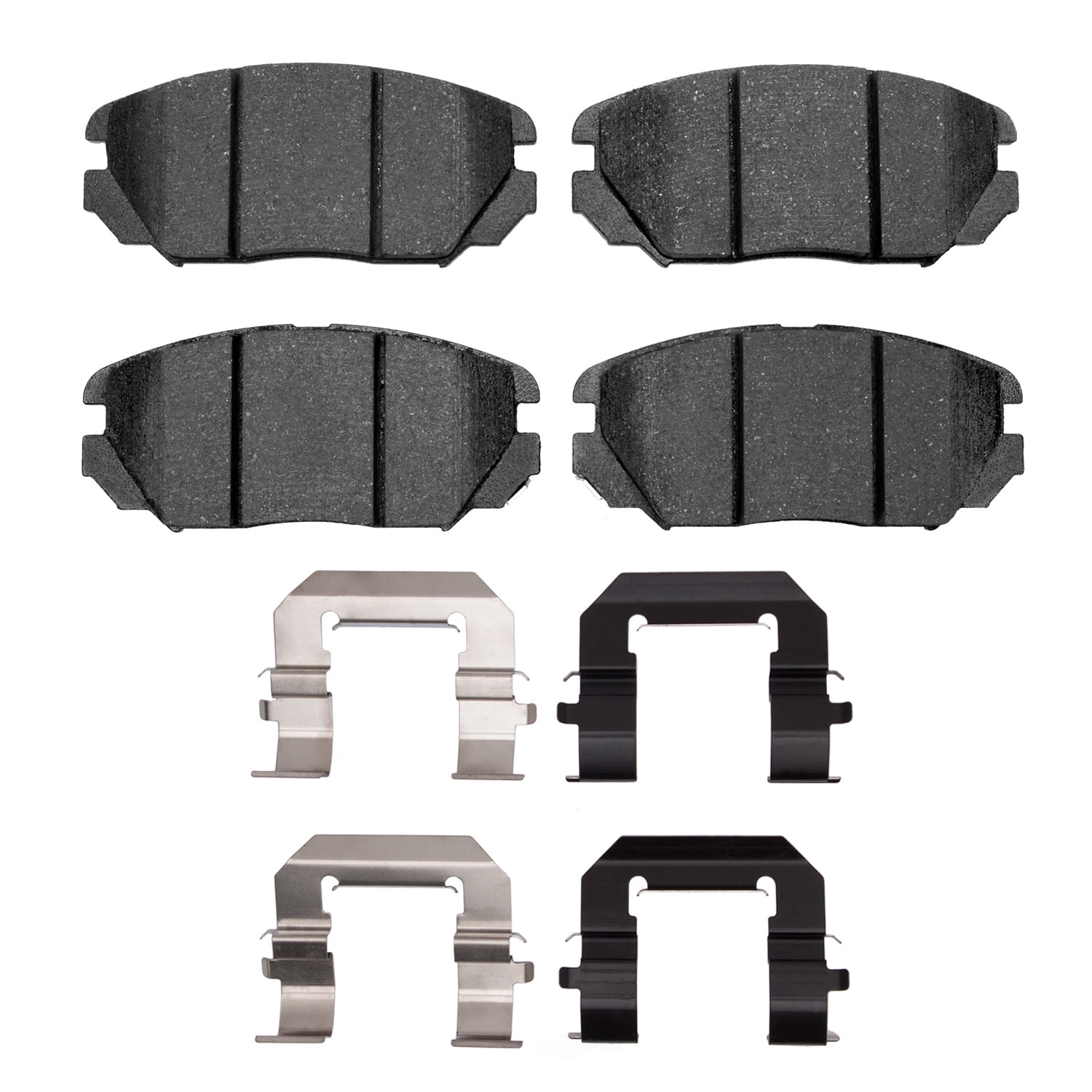 Dynamic Friction Company 1552-1125-02 DFC 5000 Advanced Brake Pads - Ceramic and Hardware Kit - OE