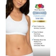 thumbnail image 3 of Fruit of the Loom Women's Tank Style Cotton Sports Bra, 3-Pack, Style-9012, 3 of 7