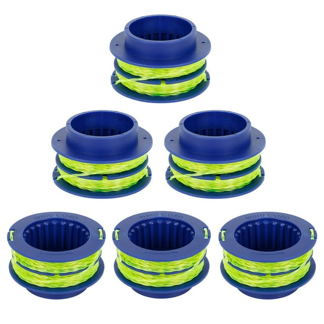 HLONK 124-03 Spooled Trimmer Line 0.080-in 16Ft Compatible with Kobalt 24-Volt Max Weed Wacker String Trimmer Dual-line Spool Replacement for Kobalt Weed Eater String Change spool for