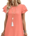 thumbnail image 4 of Ashirexll Womens Summer Dresses, Casual Dresses for Women, Fashion Casual Summer Short Sleeve Solid Color Pocket Midi Dress, 4 of 4