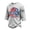 Gray, variant on GrmtClth American Flag Shirt for Men Patriotic 1776-2026 Top Summer 3/4 Sleeve T-Shirt Trendy Comfortable Round Neck Wear Army Green L