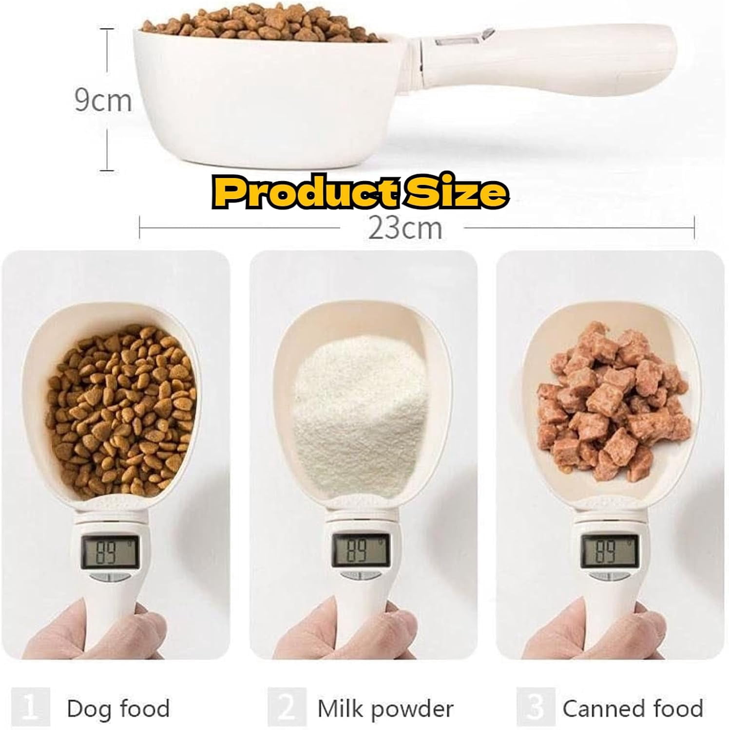 Electronic Digital Measuring Spoon, 800g/0.1g High Precision Kitchen Scale with LCD Screen, Polygons Measuring Spoon for Baking, Cooking, Coffee & Pet Food