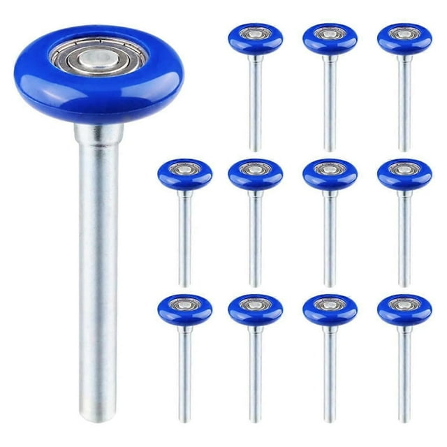 12 Rouleaux de Porte de Garage Scellés en Nylon 1.8 Pouces, Silencieux/durables et Haute Charge, Roulement Haute Performance