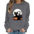 thumbnail image 4 of Heisall Womens Sweatshirts Long Sleeve Round Neck Loose Casual Halloween Print No Hood Autumn Winter 2025 New Arrival Fashion Sweatshirts, 4 of 6