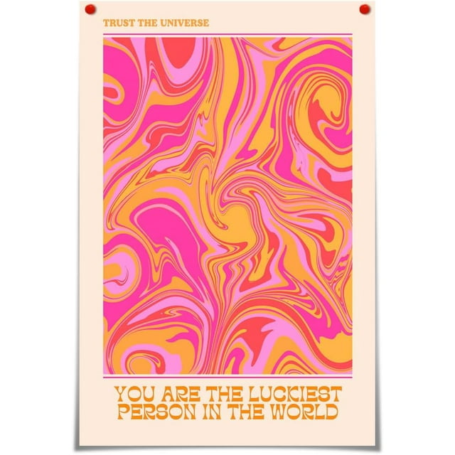 HAHDAXIA Colorful Energy Angel Number Canvas Wall Art Abstract Gradient Aura Aesthetic Poster Positive Affirmations Quotes Prints Painting Pastel Minimalist Decore Bedroom Living Room 12x16in