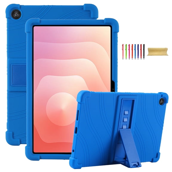 Allytechgroup Soft Silicone Case for T-Mobile Revvl Tab 2 10.1" 2025, Adjustable Kickstand Corner Protective Kids Friendly Cover for Revvl Tab 2 5G