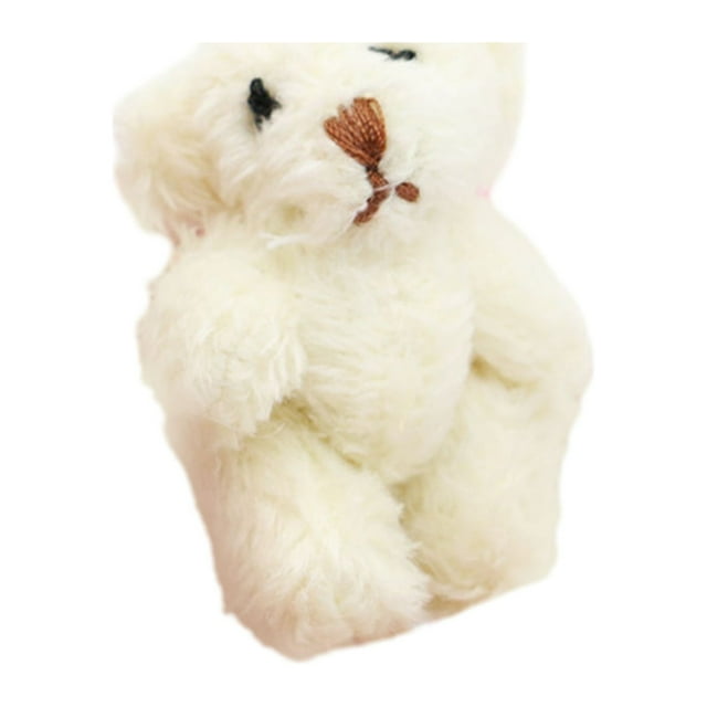 Visland Doll House Toy Fine Workmanship Adorable Compact Soft Decorate Plush Rabbit Bear Dollhouse Doll Doll House Supply