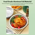 thumbnail image 6 of 50PCS 6-Inch Round Disposable Aluminum Foil Pans - Ideal for Air Fryers, Baking, Cooking, Storage, and Roasting, 6 of 7