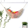 thumbnail image 5 of Hamaca de frutas de estilo nórdico macramé tejida a mano, soporte para banana, cuerda de algodón bohemio, cesta de red para cocina, organizador de almacenamiento para barcos de casa F Feliz Sencillez, 5 of 5