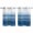 Haze Blue, variant on Turquoise White Ombre Kitchen Curtains 96 Inch Length, Modern Country Abstract Stripes Grommet Top Bedroom Living Room Curtains, Light Filtering Cafe Curtain Drapes 2 Panels Set 104''x96''