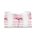 thumbnail image 2 of Goofa Flamingo Pattern Triangle Square Tissue Box Cover, Modern PVC Leathe Facial Paper Holder,Decorative Holder/Organizer for Bathroom Vanity Countertop, 2 of 9