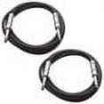 thumbnail image 2 of Seismic Audio SATRX-3 TRS Patch Cable 1/4 inch Male to Male for Computer, Guitar and Instruments, Black, Pack of 2, 2 of 2