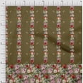 thumbnail image 1 of Soimoi Rayon Fabric Leaves & Rose Panel Print Fabric by Yard 56 Inch Wide, 1 of 3