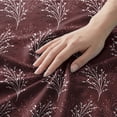 thumbnail image 5 of 4pcs Bed Sheet Set for Full Size Bed - Deep Pocket Fitted Sheet with Red Branch Bedspread, Soft Microfiber Bedding, 5 of 8