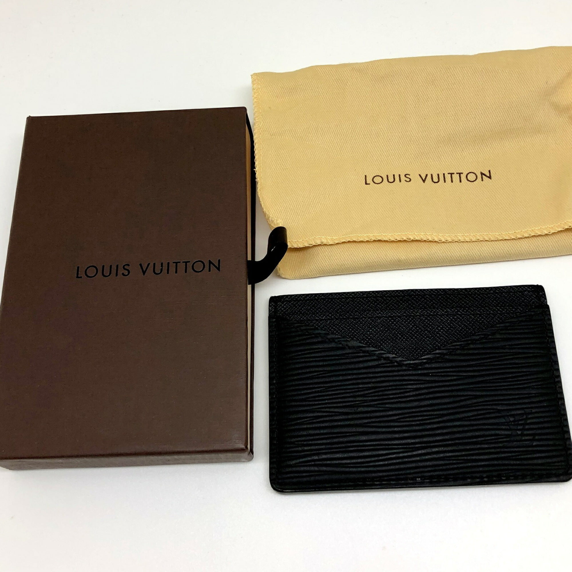 Louis Vuitton Neo card holder Epi leather M67210 Black