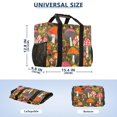 thumbnail image 2 of FORMRS Tote Bag for Women Large Capacity Canvas Travel Foldable Carry On Shopping Handbag, Vibrant Mushroom, 2 of 8