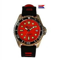 Del Mar Watches 50457 Men's 500 Meter Premier Pro Dive Watch 7 - Orange Dial