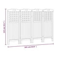 thumbnail image 4 of vidaXL 4-Panel Room Divider 162x2x115 cm Solid Wood Acacia, 4 of 5