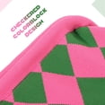 thumbnail image 4 of Woven Clutch Purse for Women Summer Beach Bag Casual Colorblock Evening Handbags Vacation Bag with Chain, 4 of 6