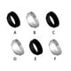 thumbnail image 5 of Inteprter Anillo de dosificación de café en polvo, aleación de aluminio, 51/54/58MM, anillos de filtro fijo de recepción, dispositivos, accesorios de Juegos de servir café y té Negro/54 mm Inteprter HA064610-04, 5 of 6