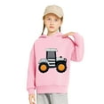 thumbnail image 5 of Trupants Little Girls 3D Tractor Appliqué Hoodie - 5T Pink, Machine Washable Quick-Drying Polyester, Budget-Friendly Walmart, 5 of 5