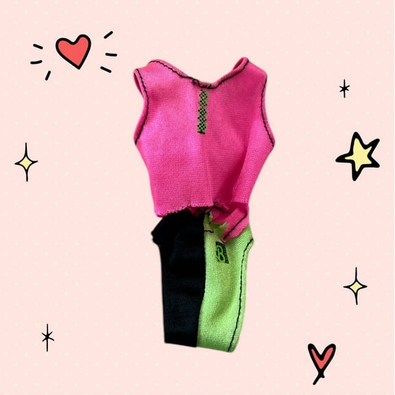 Lol Surprise doll OMG Bartz 1989 Beach Blast Miko Pink Swim Suit Leotard Bathing Suit