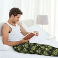 thumbnail image 5 of Fuzoiu Light Green Excavator Print Men's Pajama Pants,Lounge Pants for Men,Lounge PJ Bottoms,Sleepwear Pants with Drawstring Pockets -XX-Large, 5 of 6