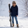 thumbnail image 7 of REDESS Winter Coats for Women, Hooded Button Front Outerwear Coats, Casual Warm Winter Jacket, 7 of 7