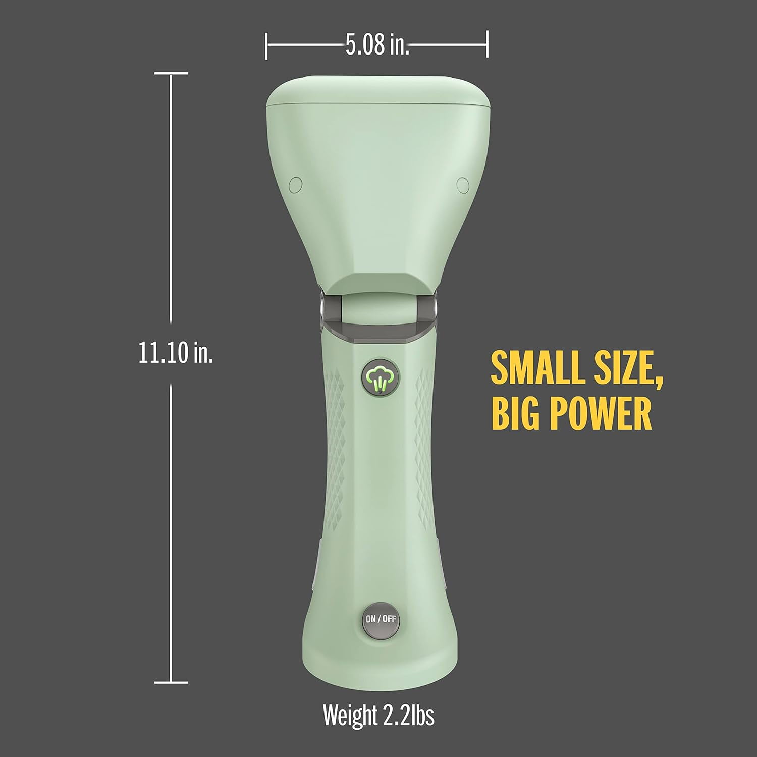 Handheld Garment Steamer for Clothes, Turbo ExtremeSteam 1875W, Portable Handheld Design, Strong Penetrating Steam, White / Champagne