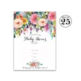 thumbnail image 2 of FLORAL Baby Shower INVITATIONS — Pack of 25 — Garden Baby Shower Blank Fill-in INVITES Flowers, Chic Unique Baby Girl Invites Garden Baby Shower Invites SKU I100-INV1, 2 of 4