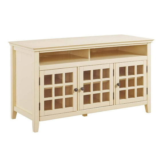 Linon Leslie Media Cabinet, Ample Interior Storage Space, Multiple Colors
