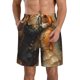 thumbnail image 1 of Balery Cat Fish Dance Vintage Traje de Baño Estilo Hawaiano para Hombre, Shorts de Secado Rápido con Bolsillos-X-Large, 1 of 6