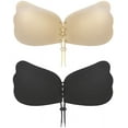 thumbnail image 1 of Sticky Bra 2 Pairs Strapless Backless Adhesive Invisible Push up Bra, 1 of 5