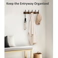 thumbnail image 3 of 2 Pack Coat Rack Wall Mount, Wood Wall Hooks for Hanging, Wooden Coat Hooks Wall Mount, Entryway Hat Rack Wall Hanger Hooks for Hanging Coat Bag and Towel, 3 of 9