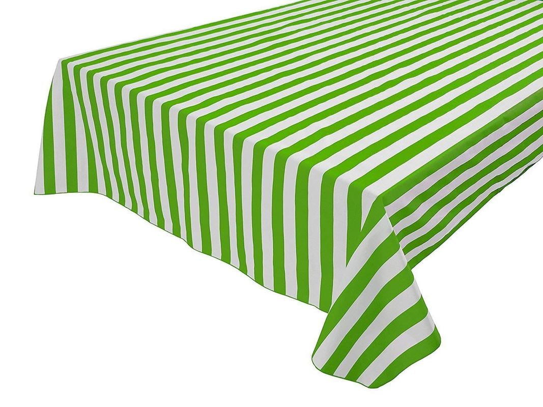 2 Piece Disposable Stripe Pattern Plastic Tablecloth Table Cover Party ...