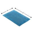 thumbnail image 3 of Knightsbridge Bella Napoli 220 GSF Reversible Bath Rug 24 x 40 - Aqua, 3 of 3