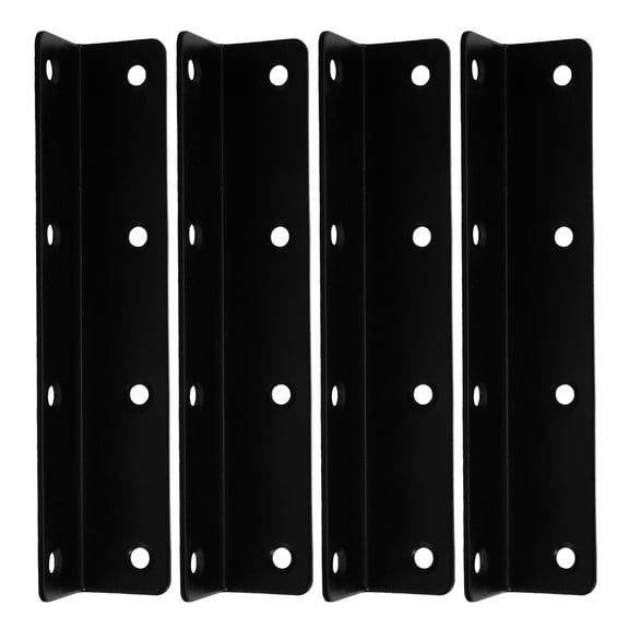 BERTDOMD 4-Pack L-Shape Shelf Support Brackets, 90 Degree Angle L Brackets for Wall Mounting and Furniture Shelves