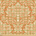 thumbnail image 2 of Ambesonne Autumn Damask Fabric by the Yard Upholstery, Strokes and Curls, 10 Yards, Burnt Sienna Champagne, 2 of 5