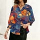 thumbnail image 2 of TaTaai Women's Fashion Spring And Summer Button Up Cardigan 3/4 Quarter Sleeve Jacket V-neck Top/shirt Gift, 2 of 6