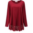 thumbnail image 3 of HSHDLDF Plus Size Swing Lace Flowy Tank Top for Women, 3 of 7