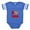 Royal Blue, variant on CafePress - I Heart Tennis - Cute Infant Baby Football Bodysuit