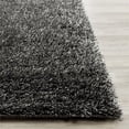 thumbnail image 3 of SAFAVIEH Charlotte Solid Plush Shag Runner Rug, Charcoal, 2'3" x 8', 3 of 3