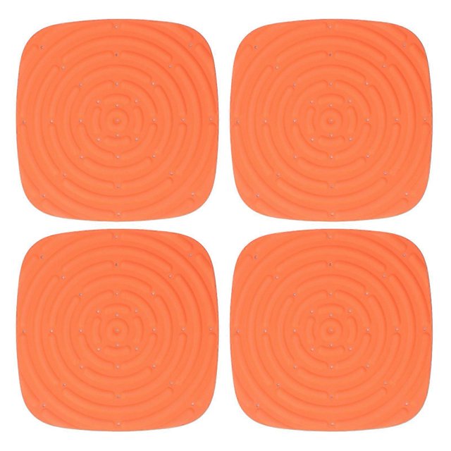 4pcs Chicken Nest Mat Washable Chicken Nesting Pads Nesting Box Pads for Laying Eggs Orange