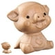 thumbnail image 4 of BRIGHTFUFU Estatua de cerdo de madera tallada en madera estatua de cerdo figura de cerdo de madera delicada decoración de cerdo de madera, 4 of 7