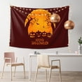 thumbnail image 2 of XMXT Wall Tapestry, Halloween Wacky Pumpkin Pattern Wall Decor Tapestry for Bedroom, 60 x 40 inches, 2 of 9